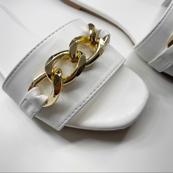 NEW Gina Chain Sandal- White - Picture 5 of 6